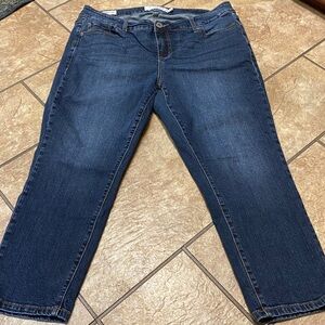 Torrid Denim Straight Leg Size 14 Capris in Classic Blue